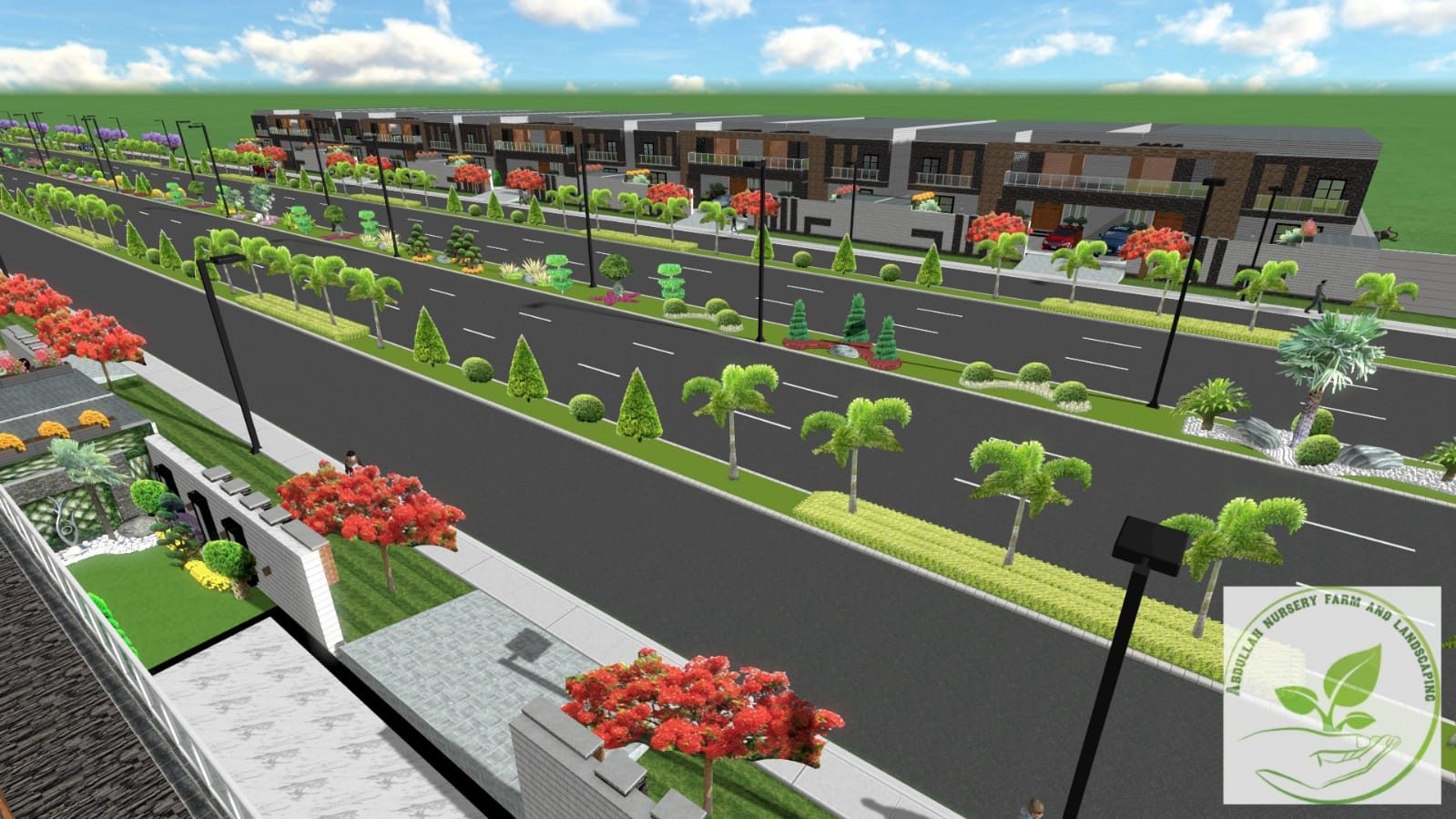 Green belt beautification